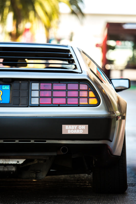 Baby on Board Sticker on car