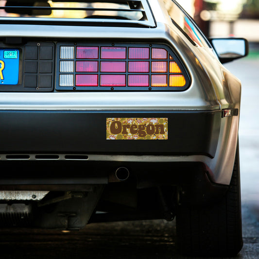 Oregon Bumper Sticker on car