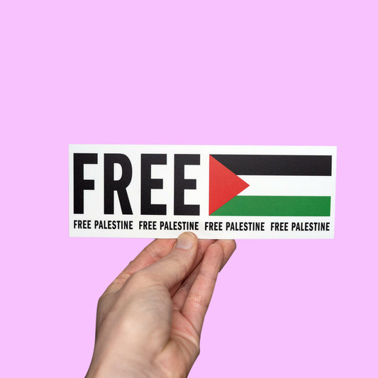 Free Palestine Bumper Sticker