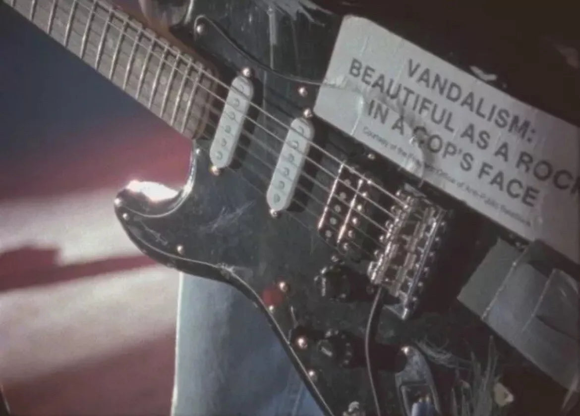 Beautiful as a Rock in a Cops Face! Kurt Cobain Guitar Sticker