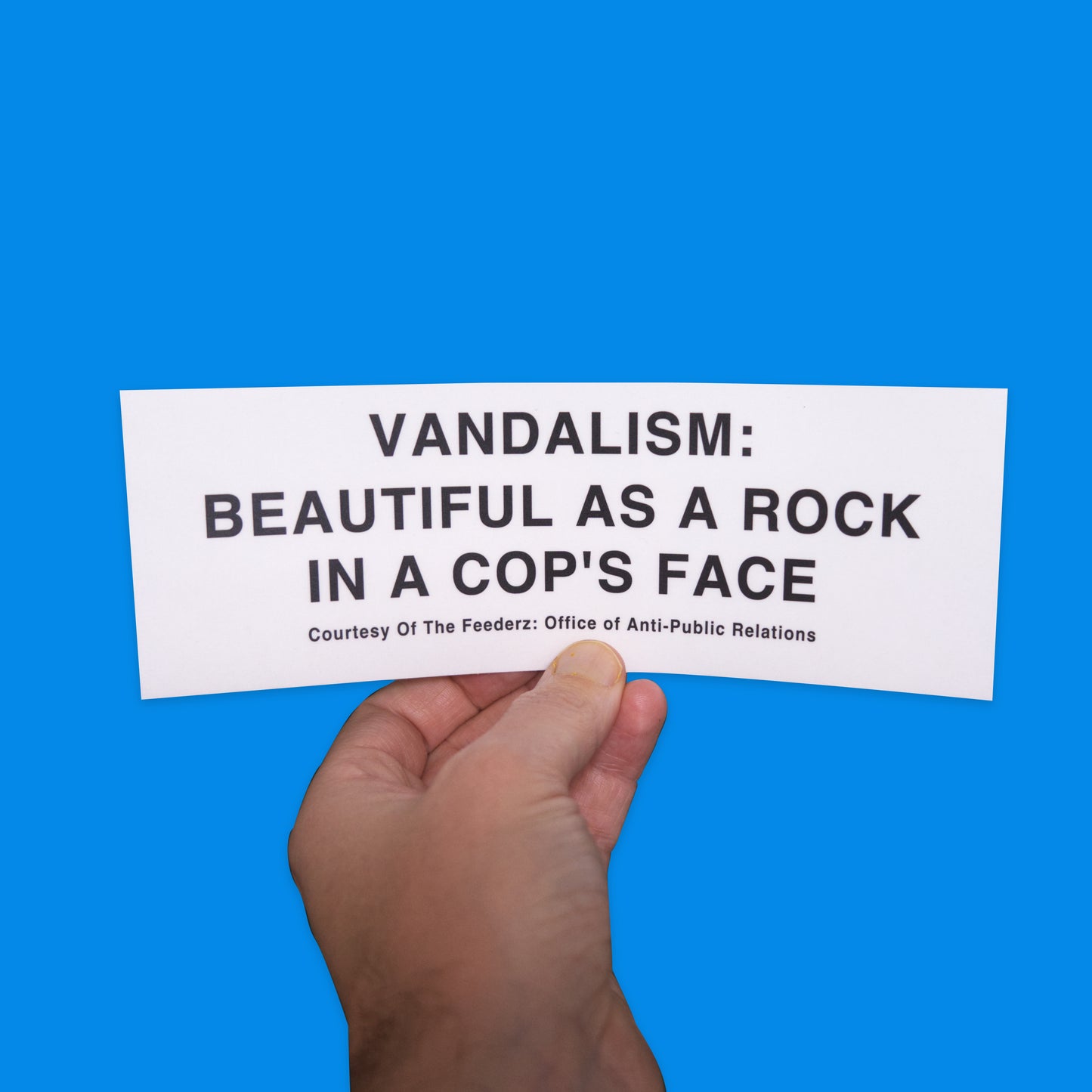 Beautiful as a Rock in a Cops Face! Kurt Cobain Guitar Sticker
