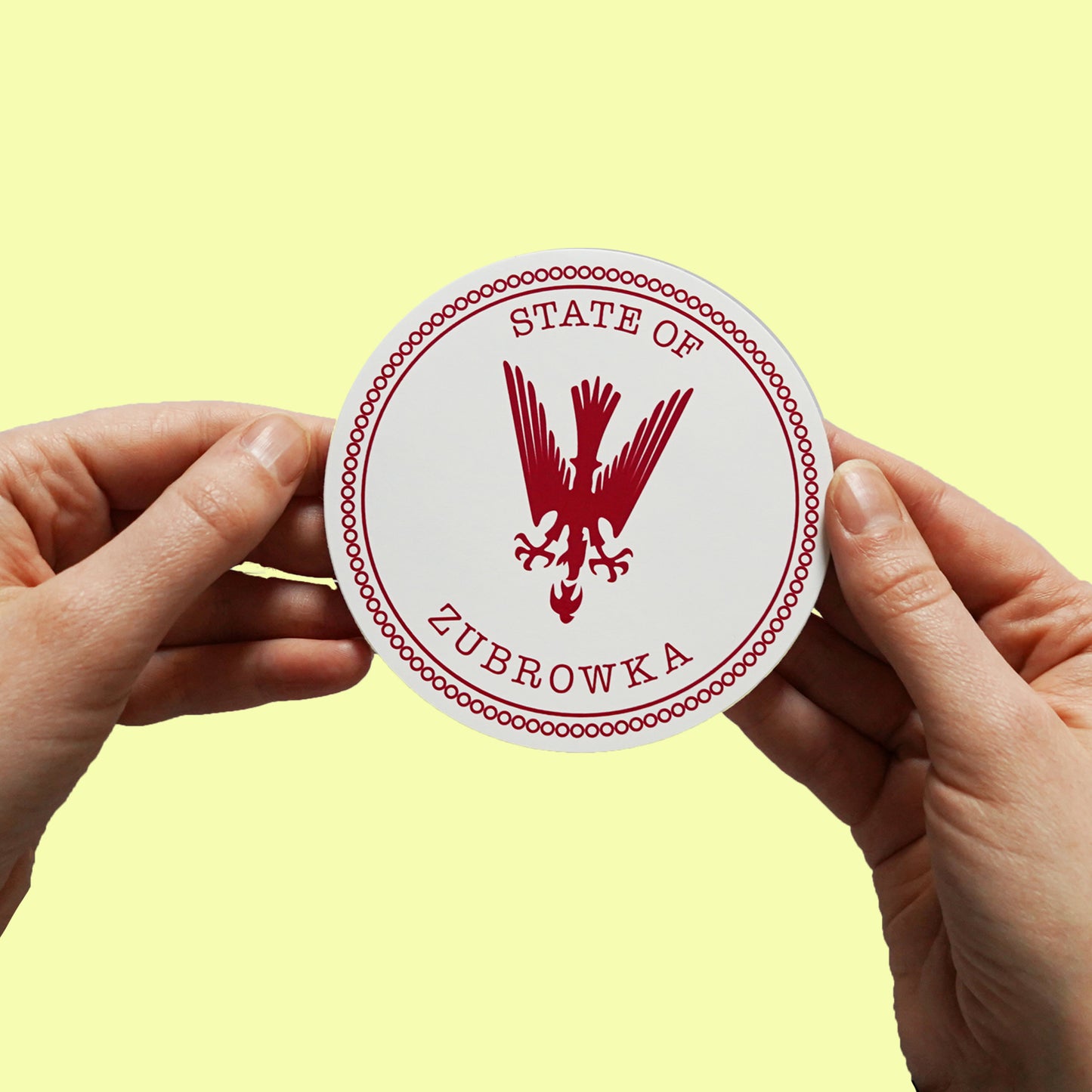 The Grand Budapest Hotel 'State of Zubrowka' Sticker
