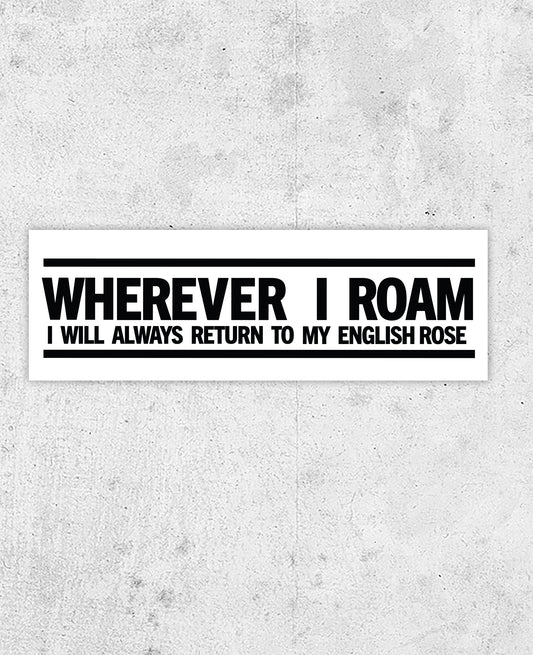 The Jam 'English Rose' Lyric Sticker