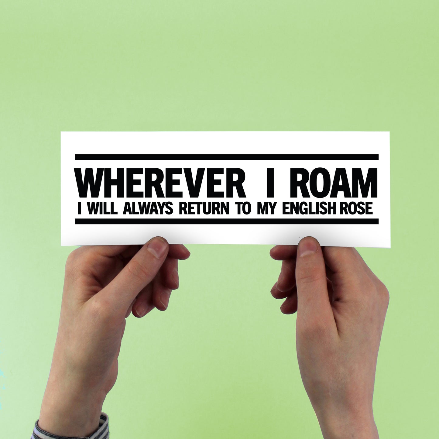 The Jam 'English Rose' Lyric Sticker