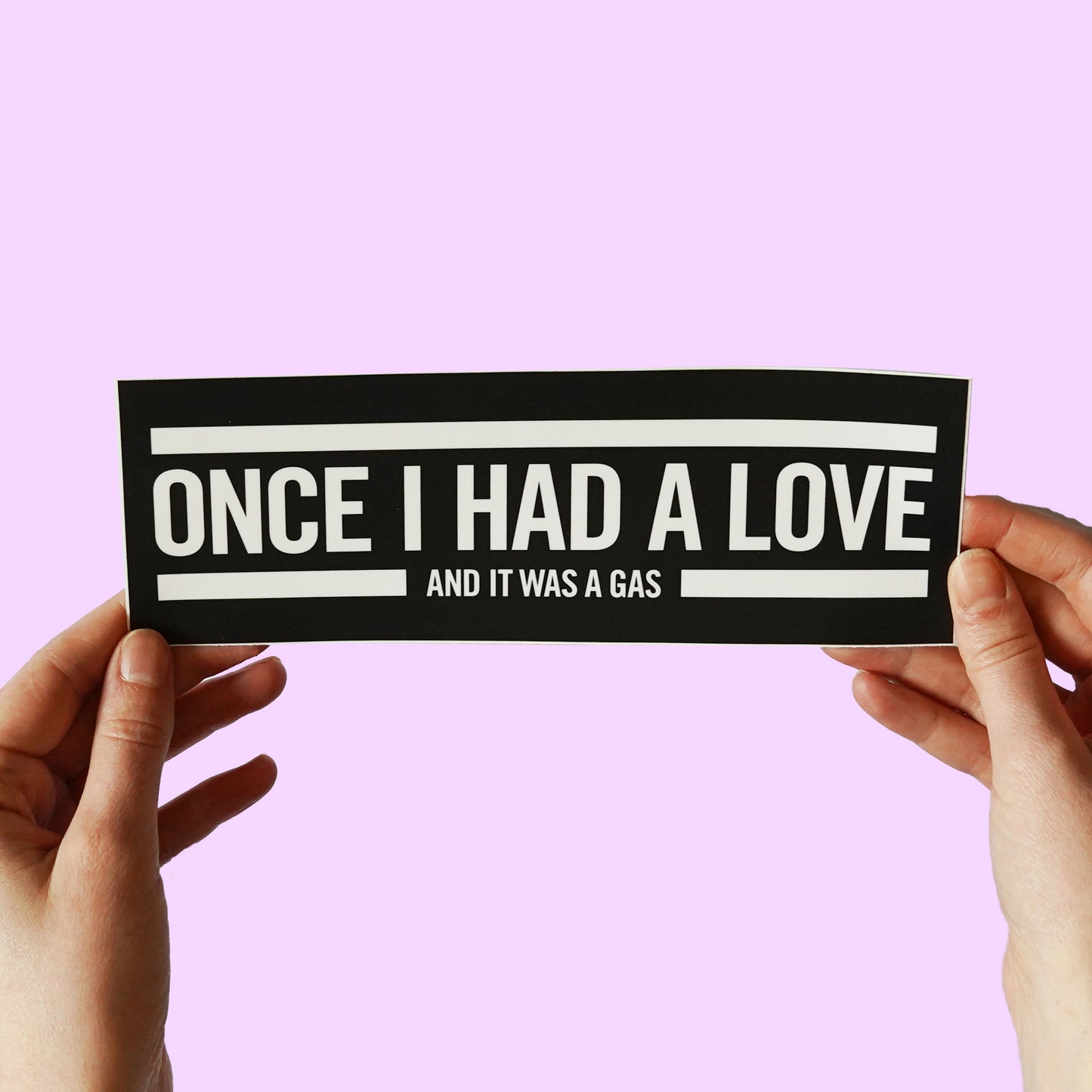 Blondie 'Heart of Glass' Lyric Sticker
