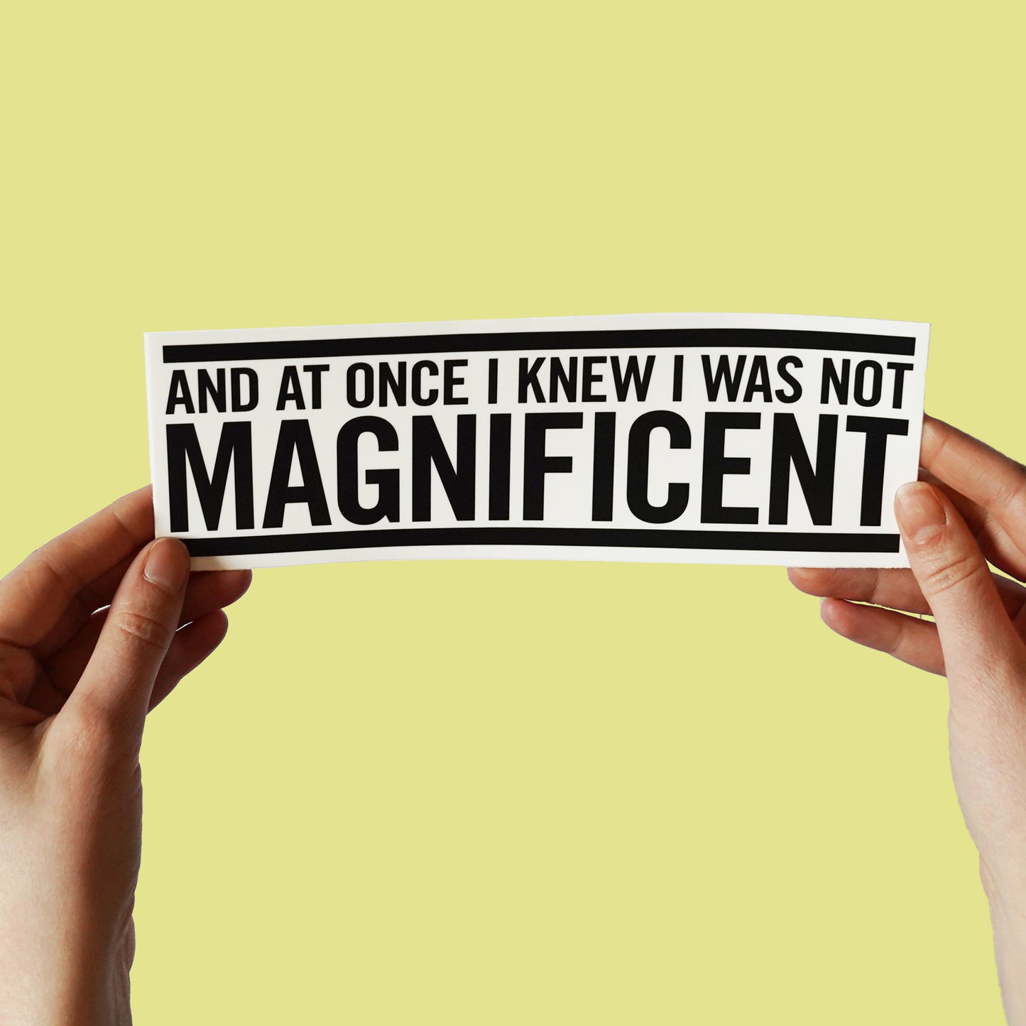 Bon Iver "Holocene" Lyric Sticker