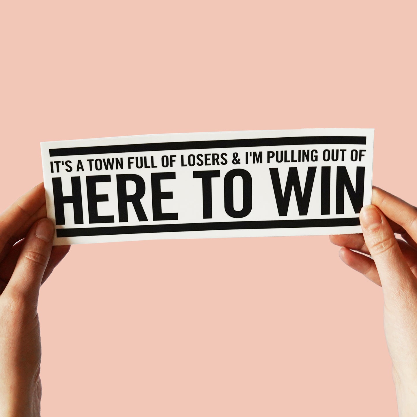 Bruce Springsteen "Thunder Road" Lyric Sticker