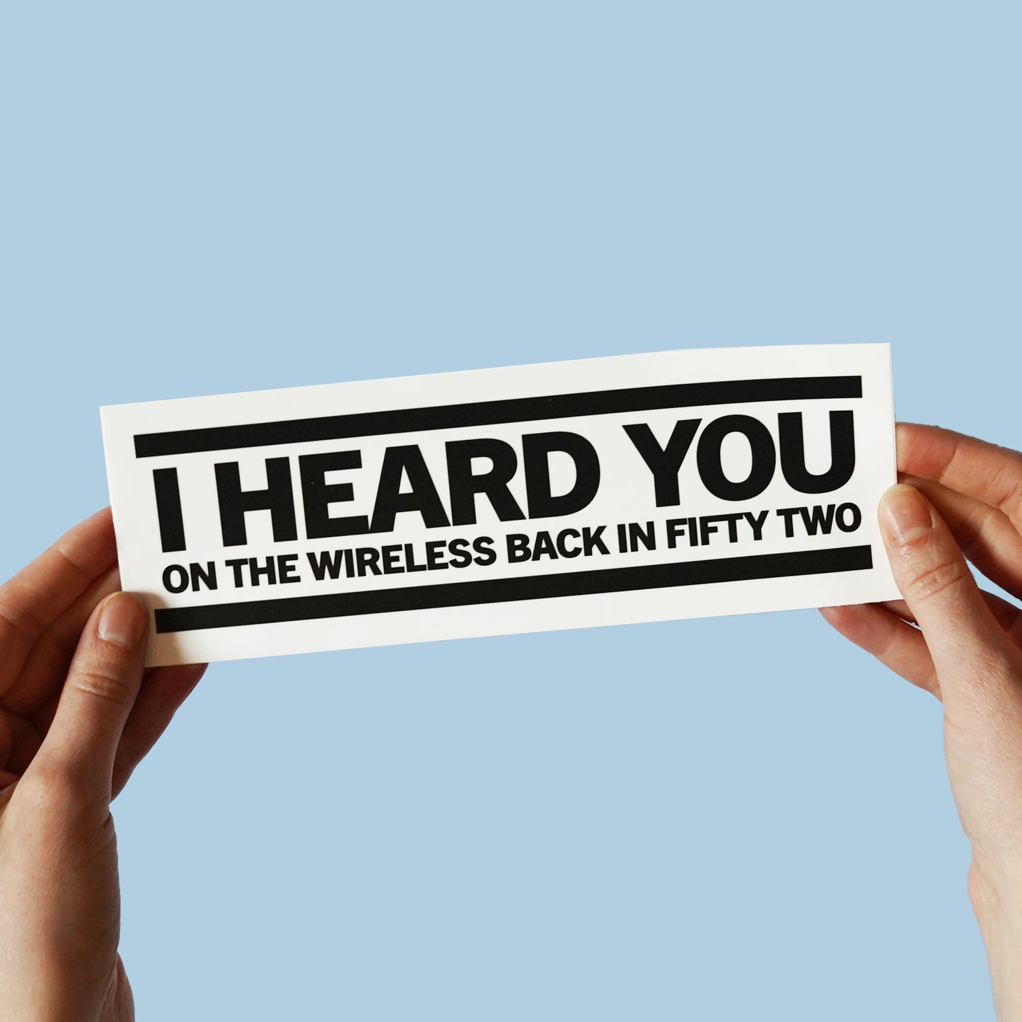The Buggles 'Video Killed the Radio Star' Lyric Sticker