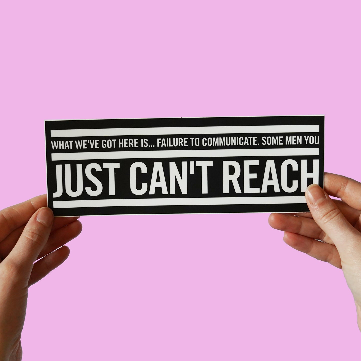 Cool Hand Luke Quote Bumper Sticker