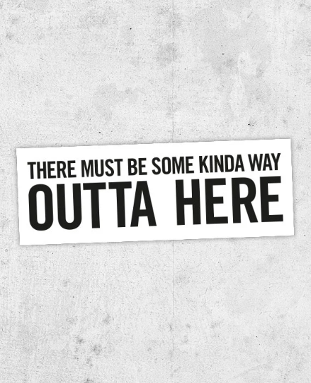 Bob Dylan 'All Along the Watchtower' Sticker!