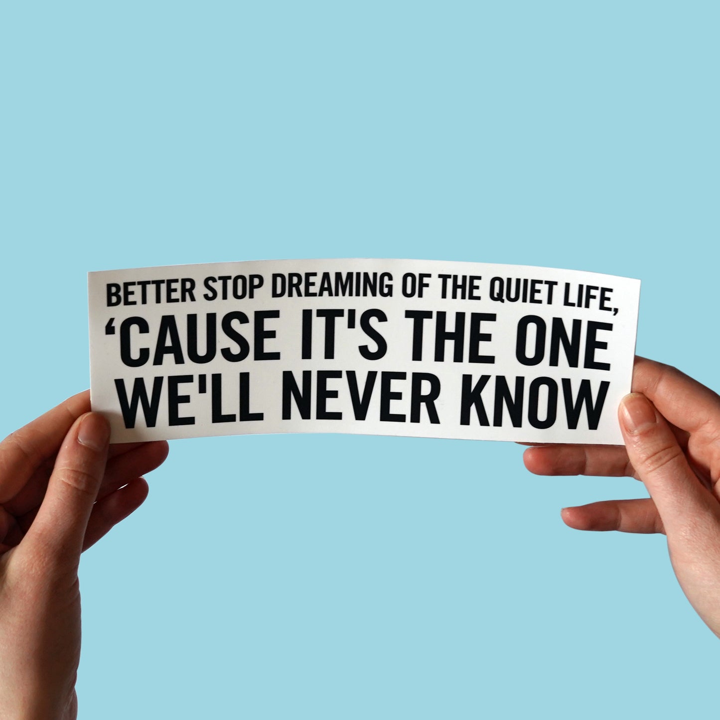 The Jam 'A Town Called Malice' Lyric Sticker bumper