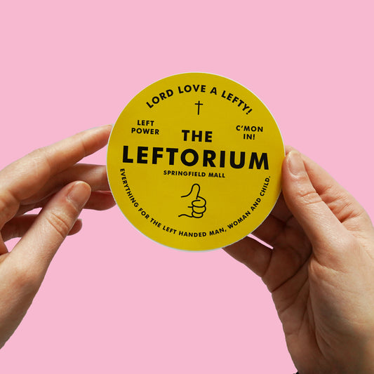 Ned Flanders Leftorium Sticker!  Simpsons inspired