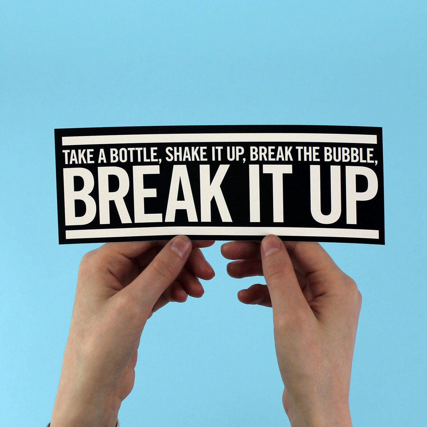 Def Leppard "Pour Some Sugar On Me" Lyric Bumper Sticker