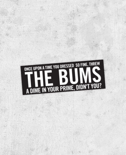 Bob Dylan "Like a Rolling Stone" Lyric Sticker