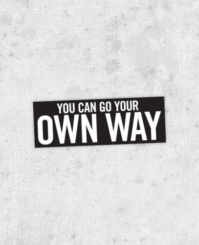 Fleetwood Mac "Go Your Own Way" lyric Sticker