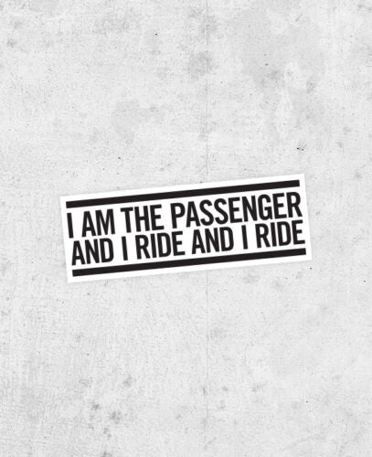 Iggy Pop 'The Passenger' Sticker