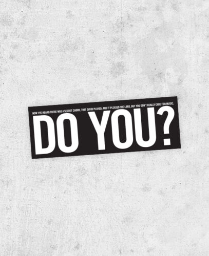 Leonard Cohen "Hallelujah" Sticker