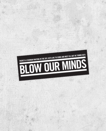 David Bowie "Starman" Lyric Sticker