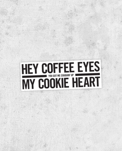 Cap'n Jazz "Little Leagues" Lyric  Sticker