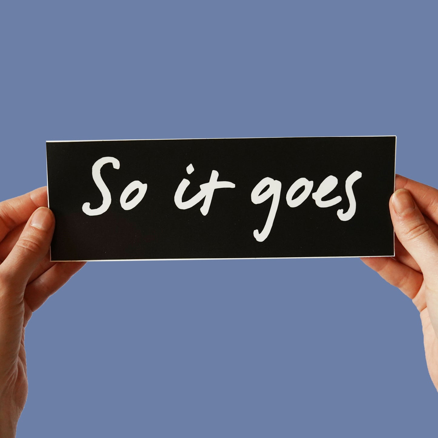 Kurt Vonnegut So It Goes Sticker