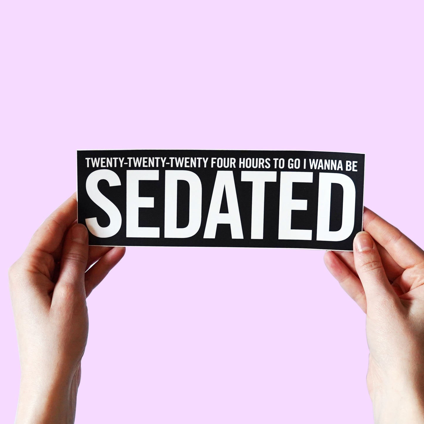 The Ramones "I Wanna Be Sedated" Lyric Sticker