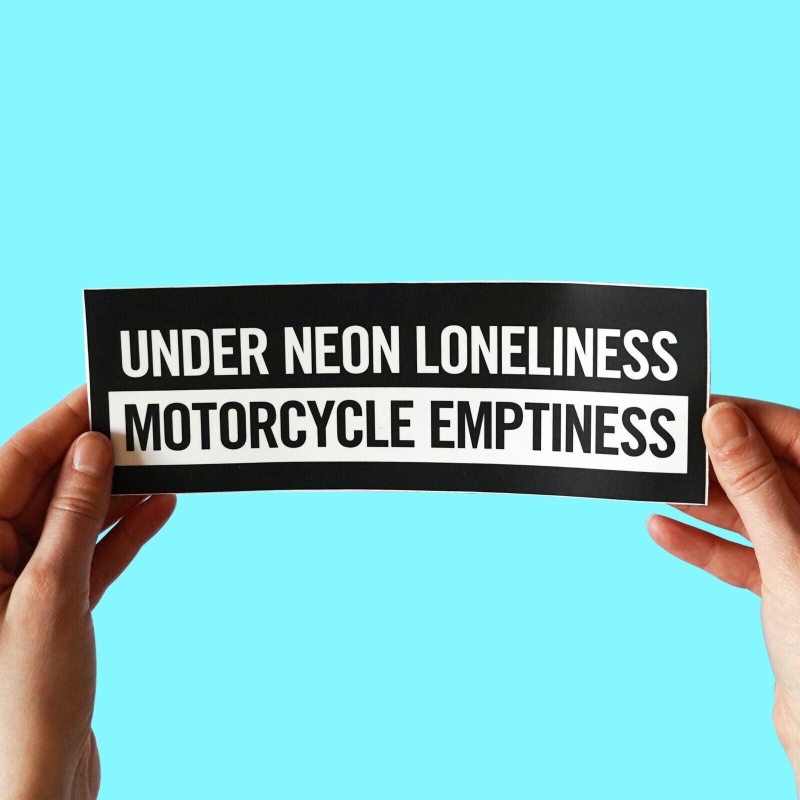 Manic Street Preachers 'Motorcycle Emptiness' lyric Sticke