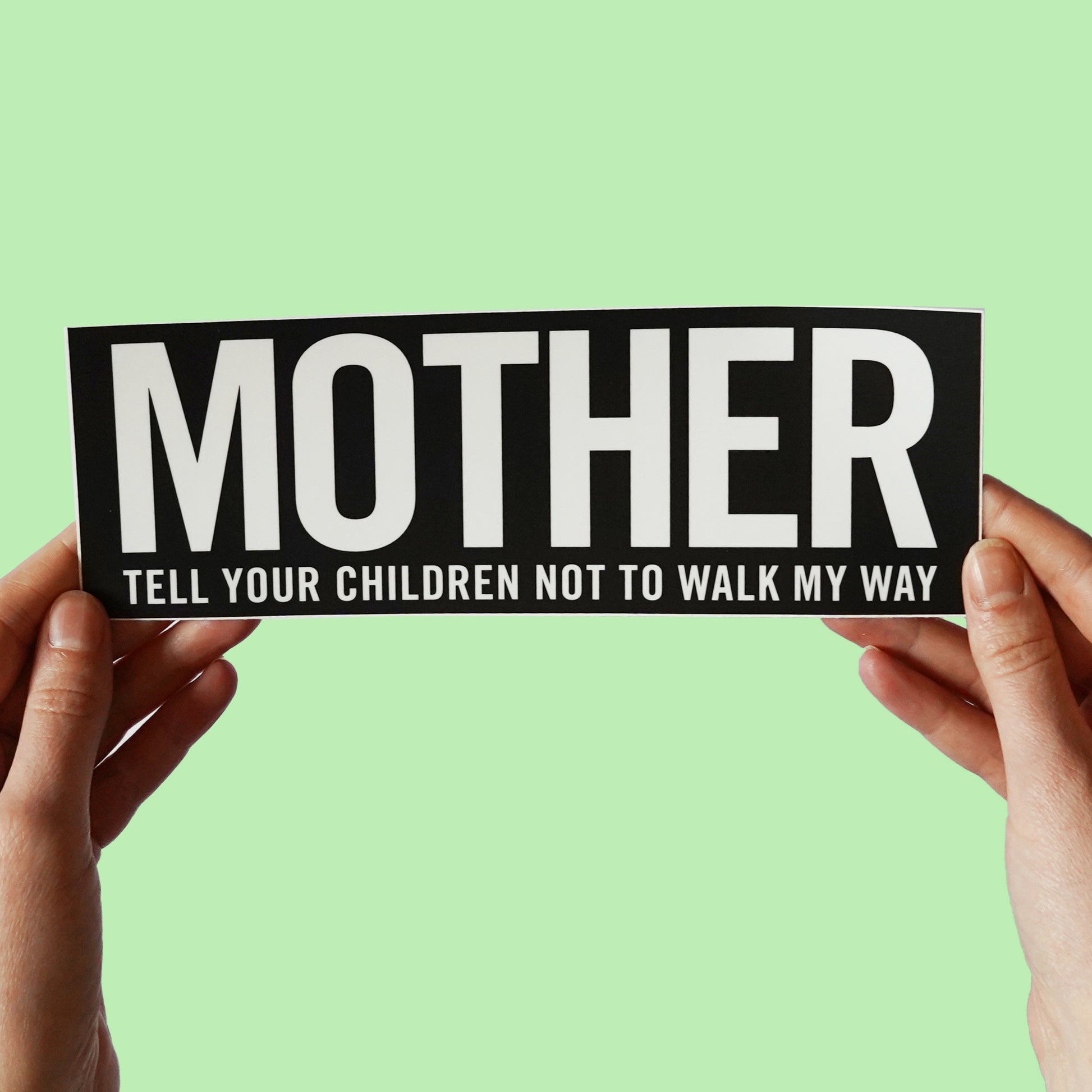 Danzig 'Mother' Lyric Sticker  mother tell your children not to walk my way
