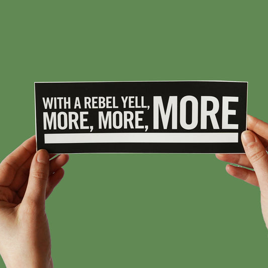 Billy Idol 'Rebel Yell' Bumper Sticker