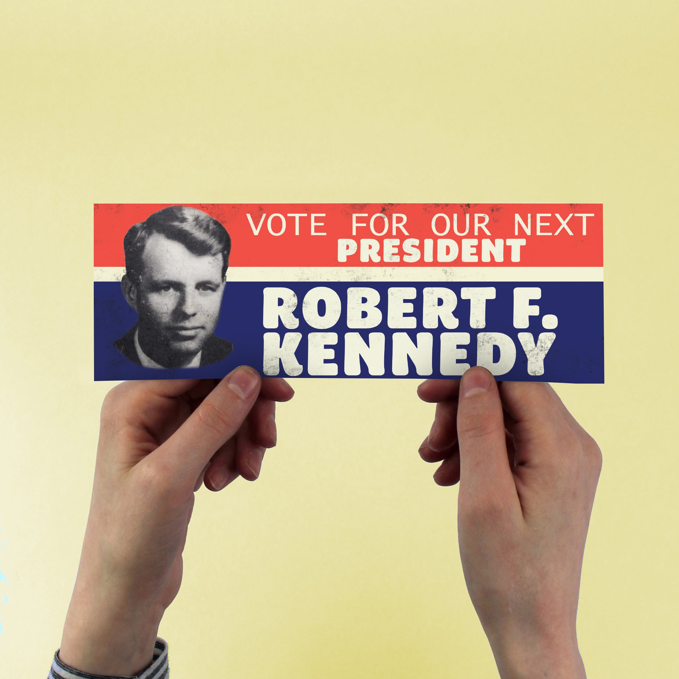Current Leader Sticker Bobby Kennedy For President Sticker - Political Bumper Sticker – Bump ...