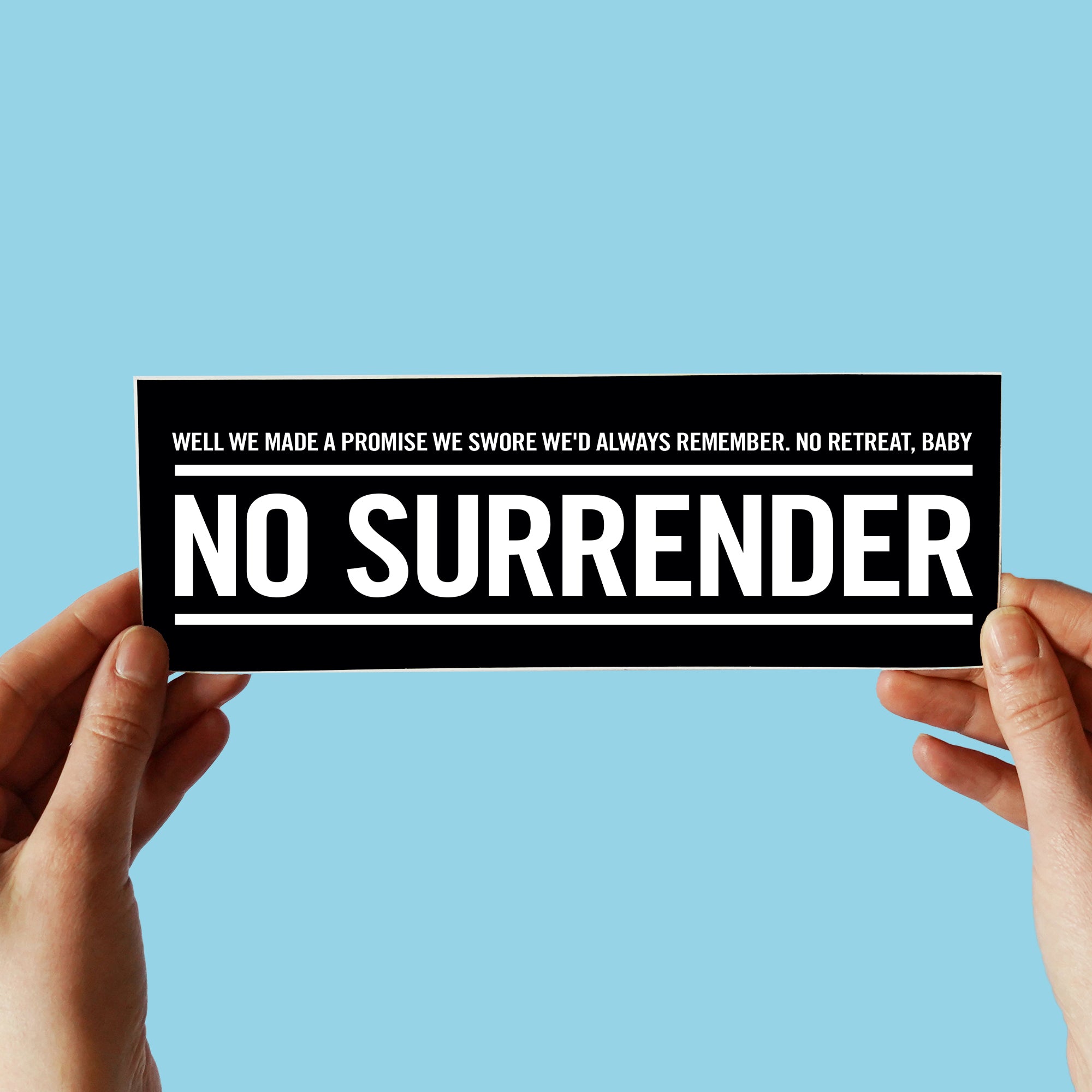 Springstreen No Surrender Bruce Springsteen 'No Surrender' Lyric Sticker – Bump Sticker