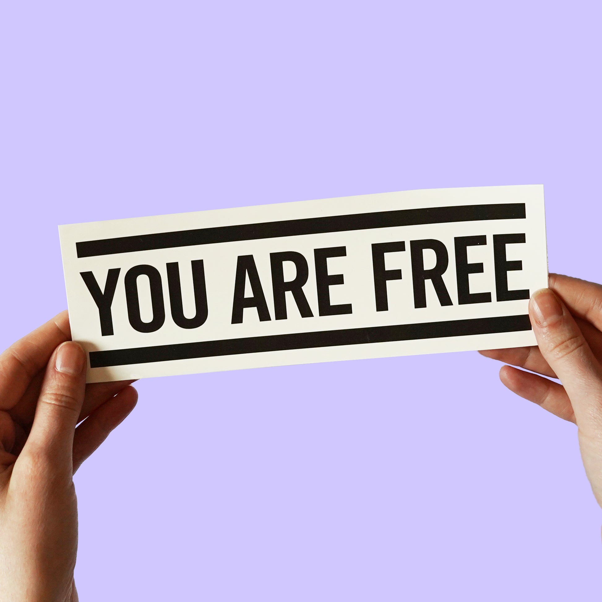 Cat Power 'You Are Free' Lyric Bumper Sticker
