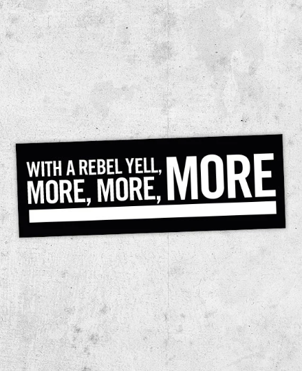Billy Idol 'Rebel Yell' Sticker