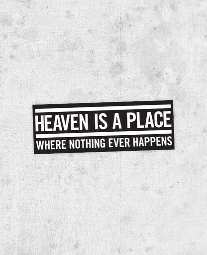 Talking Heads "Heaven" Lyric Sticker