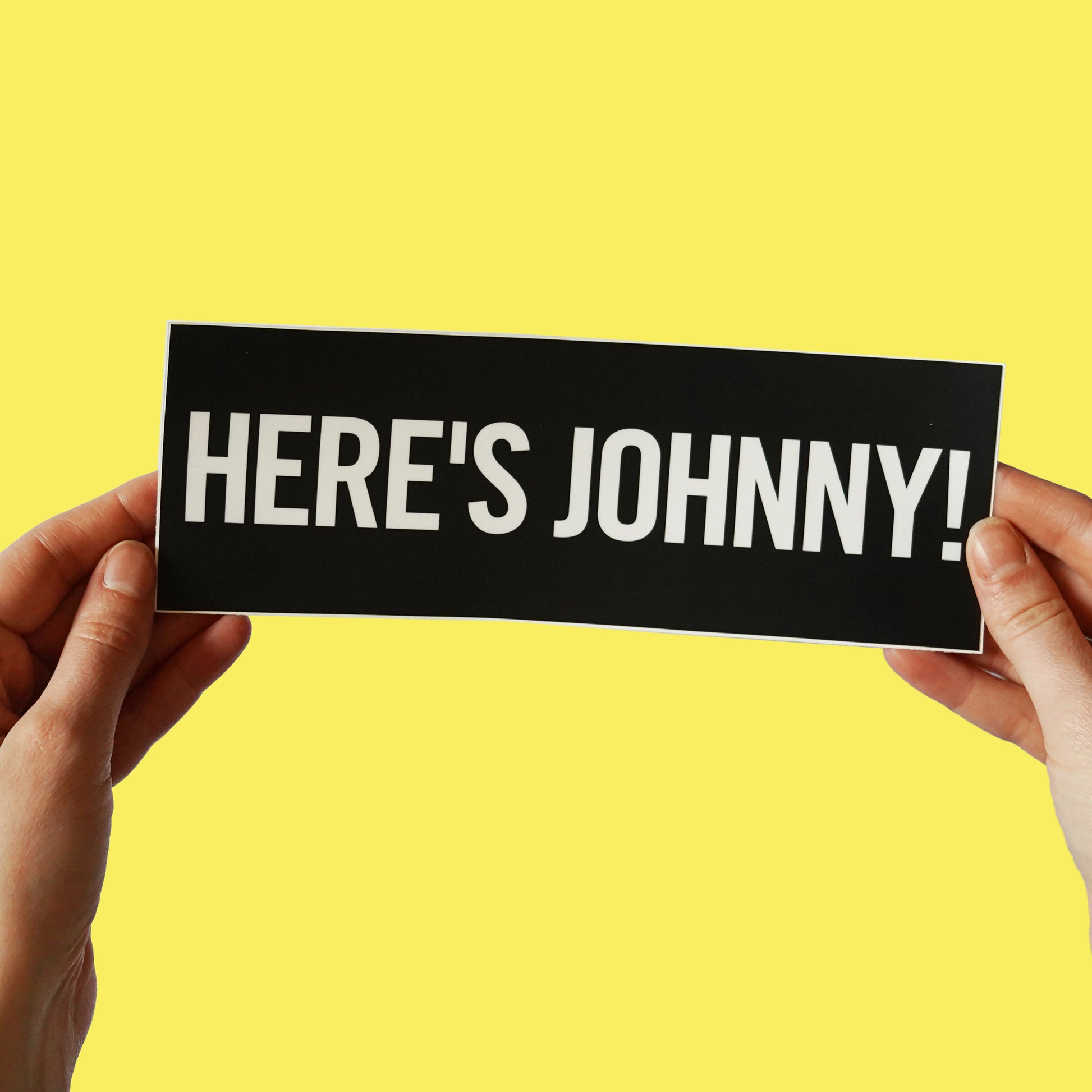 The Shining Quote Sticker, "Here's Johnny!"