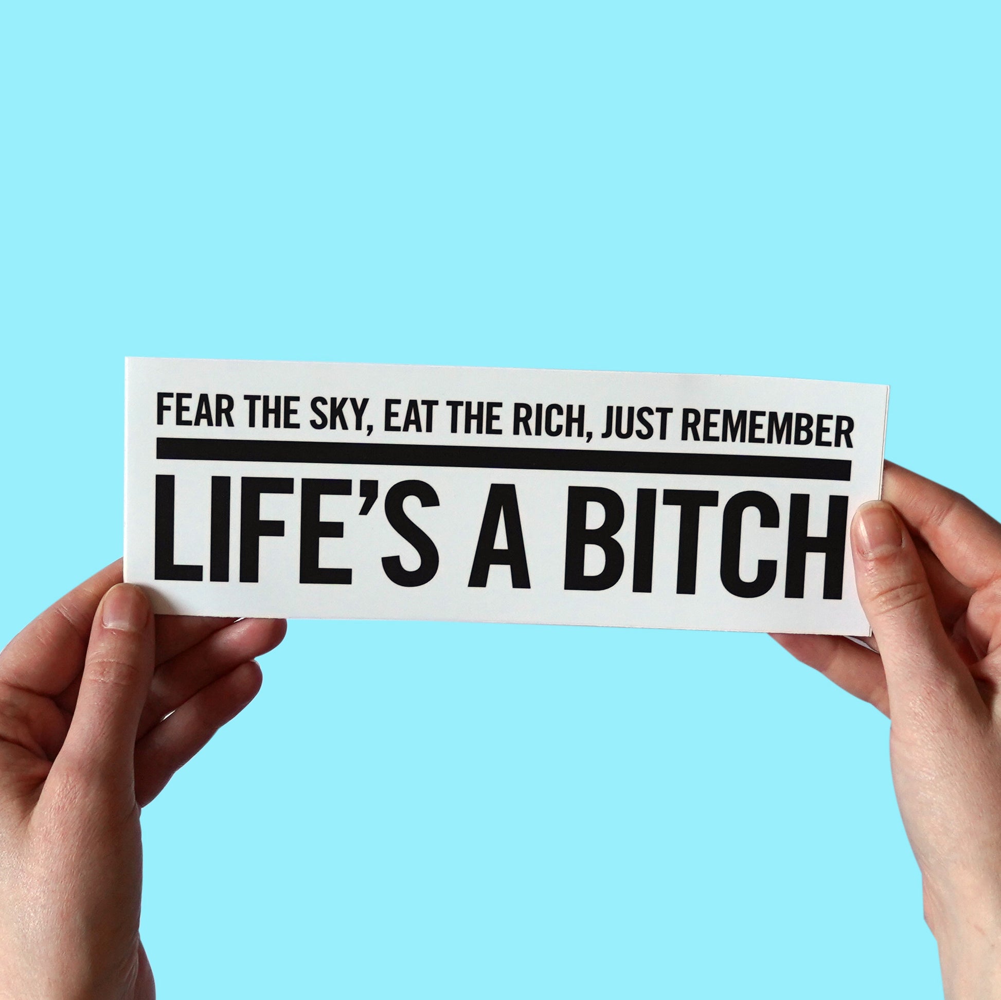 Motörhead "Life's A Bitch" Lyric Bumper Sticker