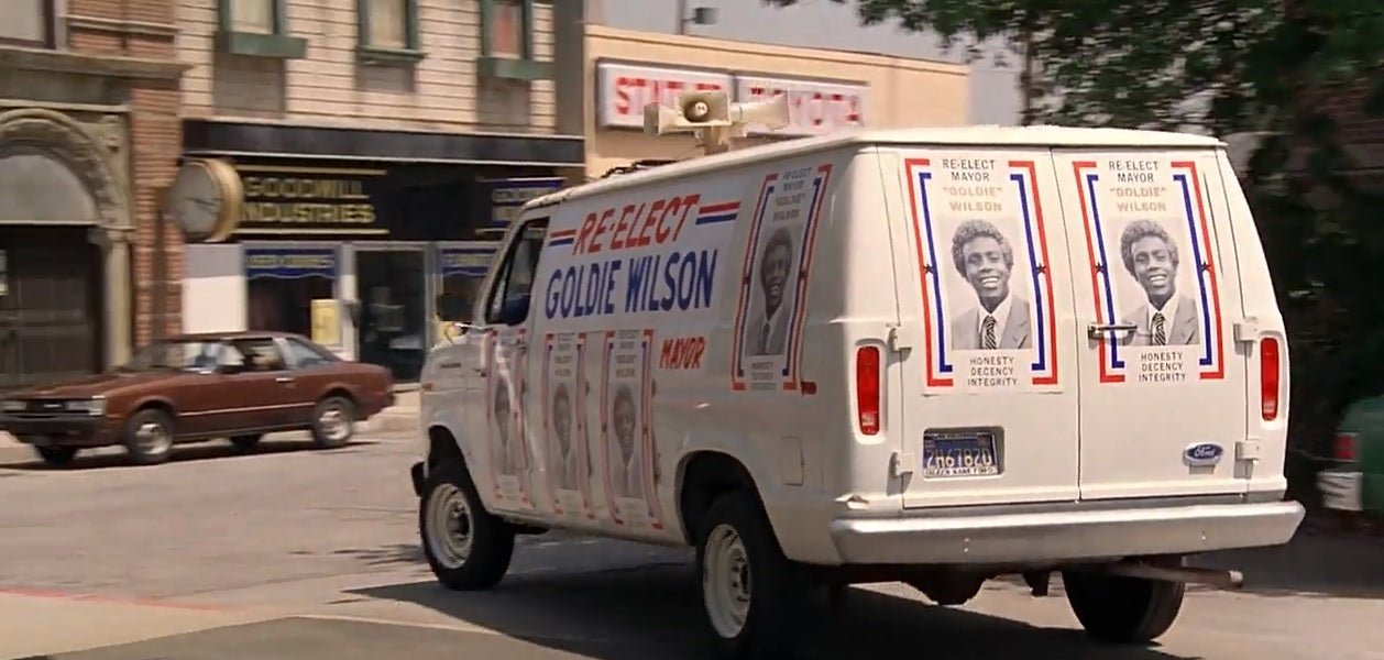 Re-Elect Mayor Goldie Wilson Sticker, Back to The Future