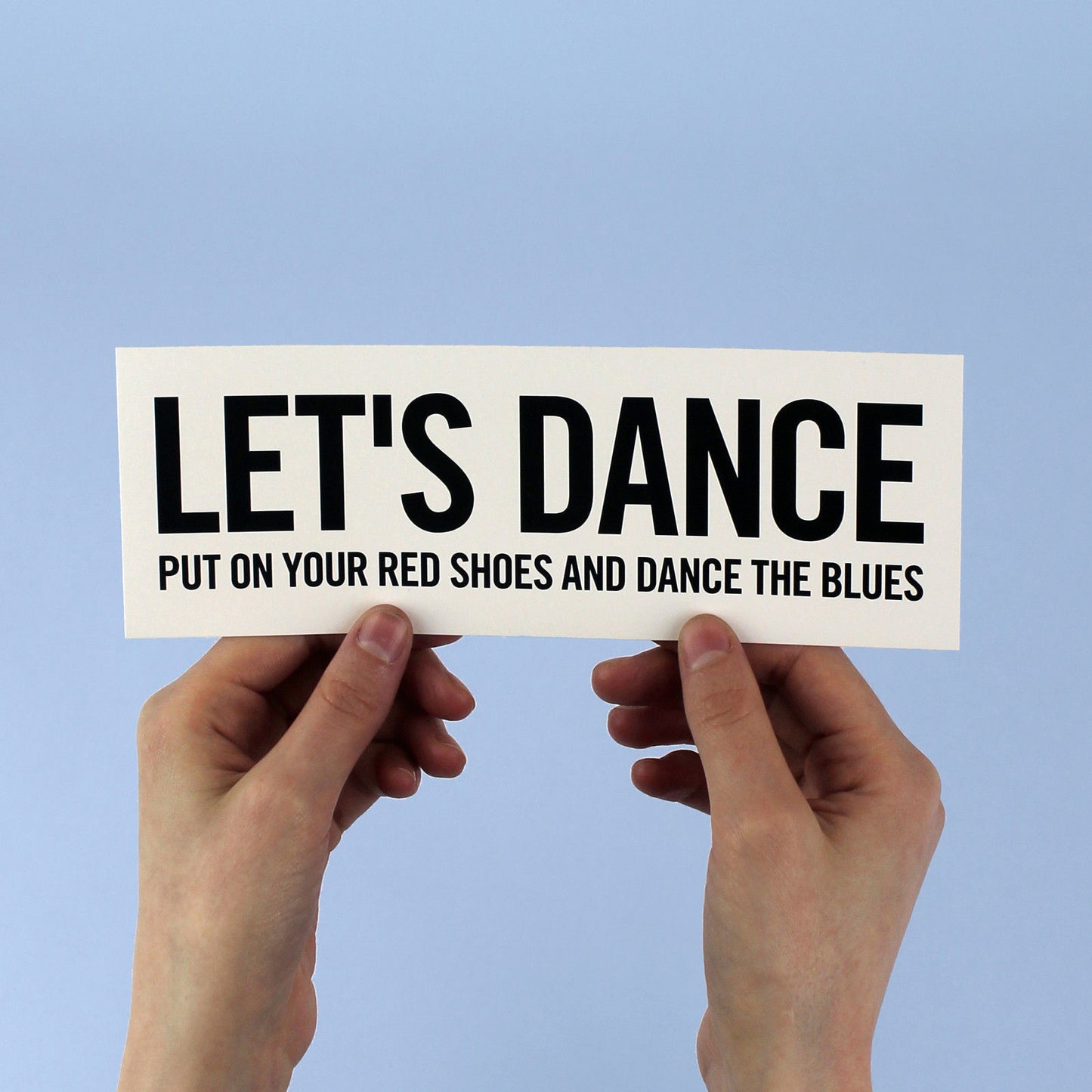 David Bowie 'Let's Dance' Bumper Sticker