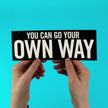Fleetwood Mac "Go Your Own Way" lyric Sticker!