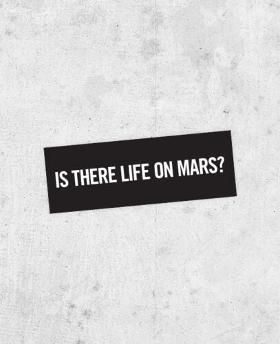 David Bowie 'Life On Mars' Sticker