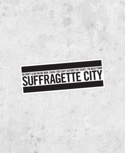 David Bowie "Suffragette City" Lyric Sticker