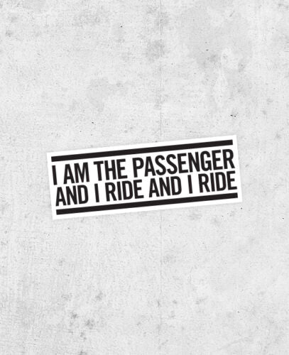 Iggy Pop 'The Passenger' Sticker