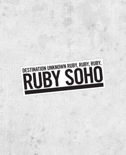 Rancid "Ruby Soho" Sticker