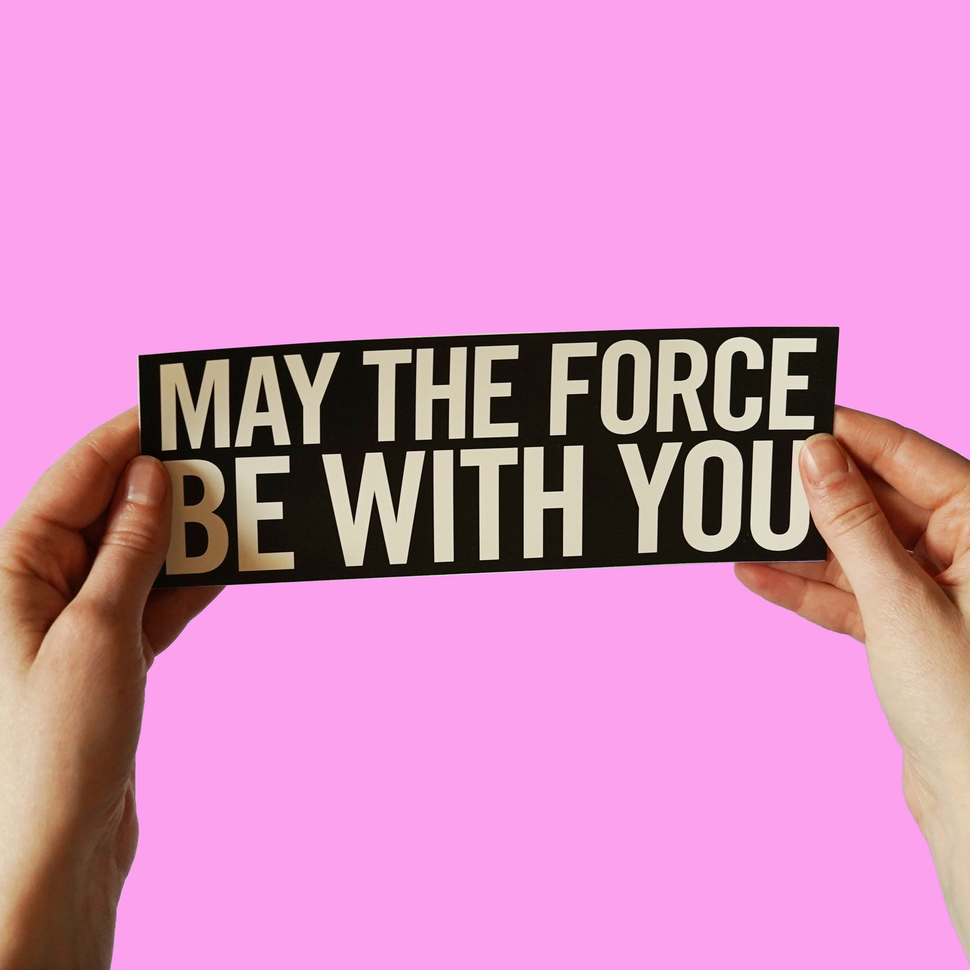 Star Wars Sticker, 'May the Force be with you'