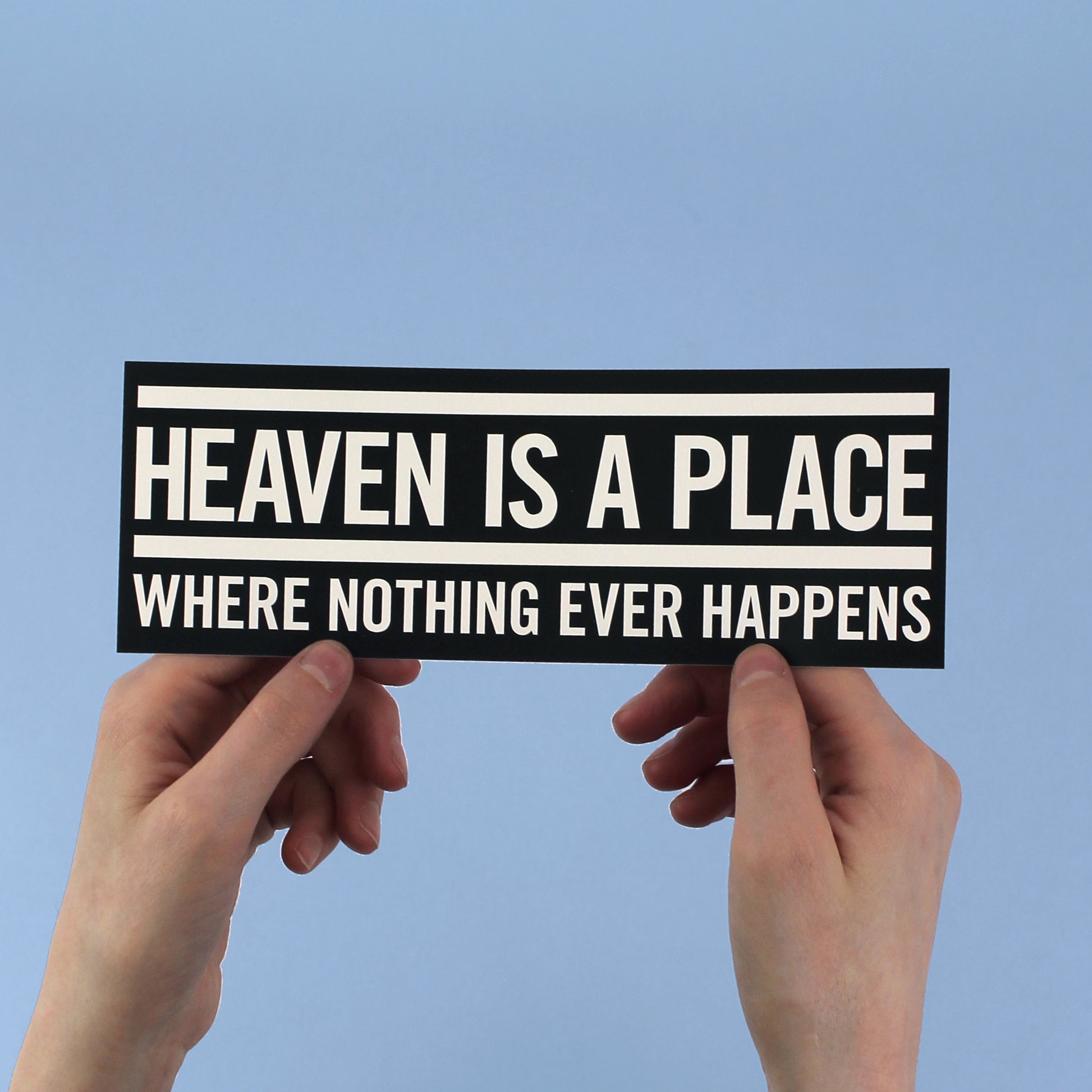 Talking Heads "Heaven" Lyric Sticker